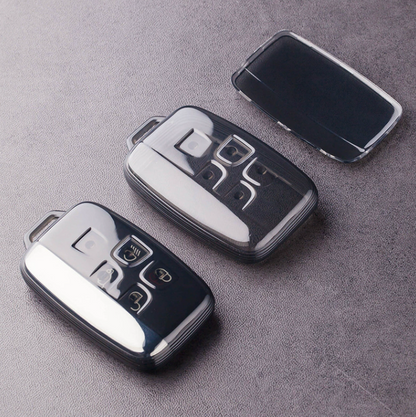 Land Rover and Jaguar key cover - Transparent | Range Rover, Freelander, Evoque, Discovery, F-Pace key fob case