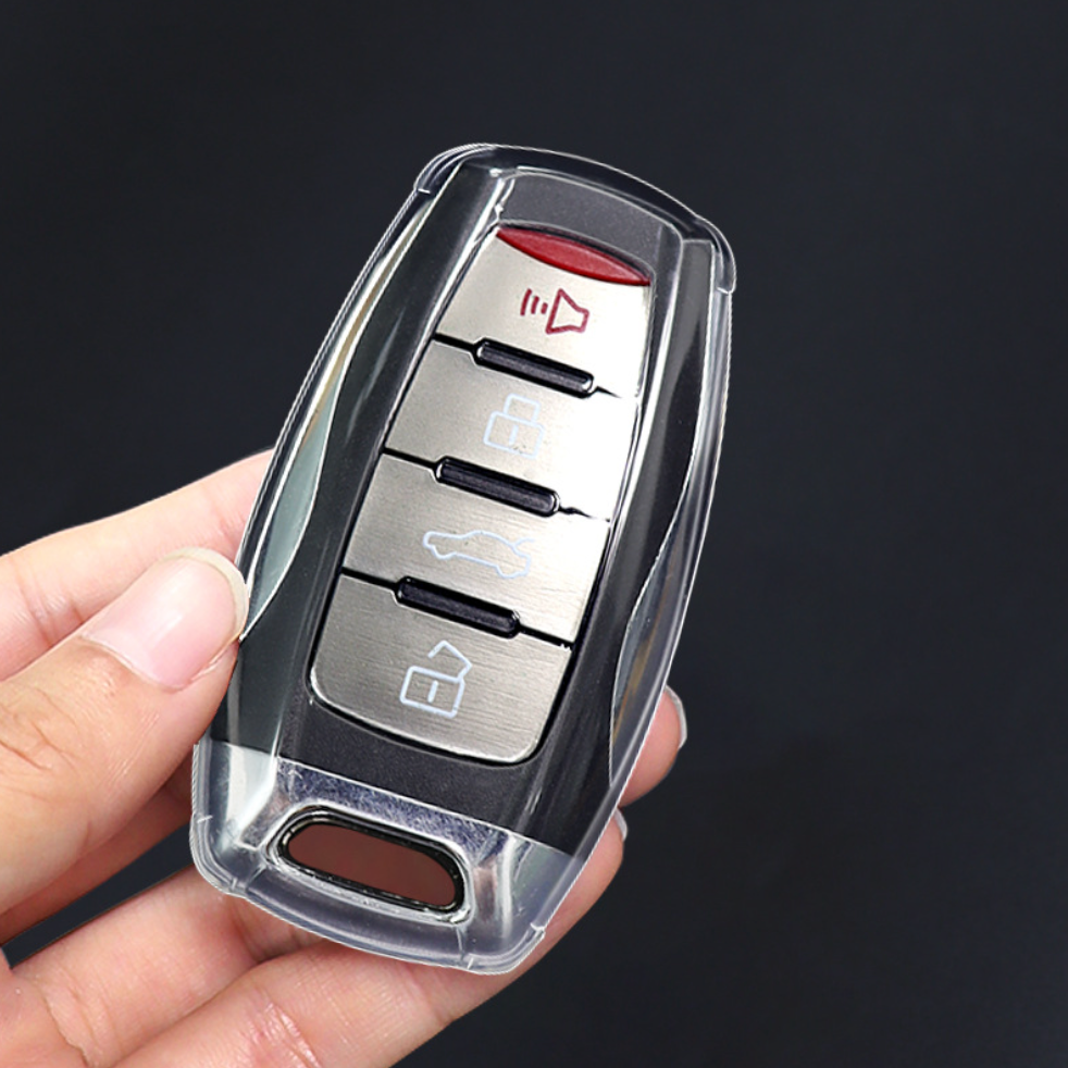Great Wall / Haval key cover - Transparent  (4 button) | H1 H4 H6 H7 H9 Jolion | Great Wall Haval accessories | Key fob case Haval | Car gift