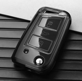 Volkswagen/Skoda/Audi/Cupra car key cover - Transparent | Key fob cover for VW Golf, Passat, T-Roc, Polo, Tiguan, Touareg, Leon, Formentor etc