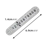 Personalised Contact Number Keyring - Customisable Number display | Secure Key Recovery Tag