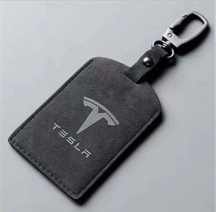 Tesla NFC Key Card Holder – Suede protective case