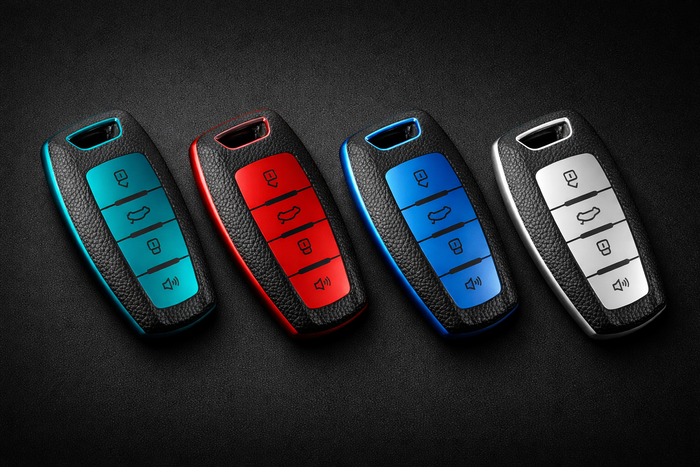 Great Wall / Haval key cover (4 button) - leather look | H1 H4 H6 H7 H9 Jolion | Great Wall Haval accessories | Key fob case Haval | Car gift