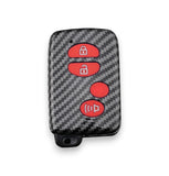 Toyota/Subaru key cover for 86, BRZ, WRX, Forester, Landcruiser | carbon fibre design key cover with keychain
