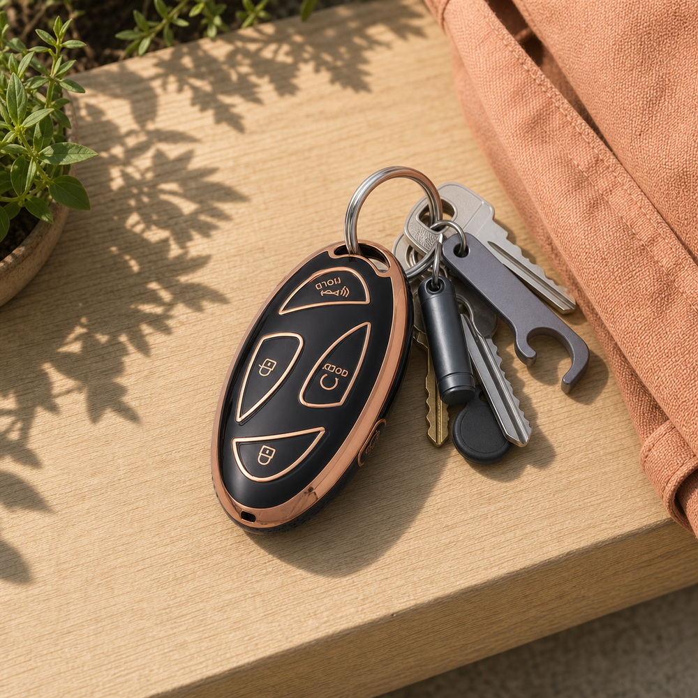 Hyundai Type K key cover in a lifestyle setting