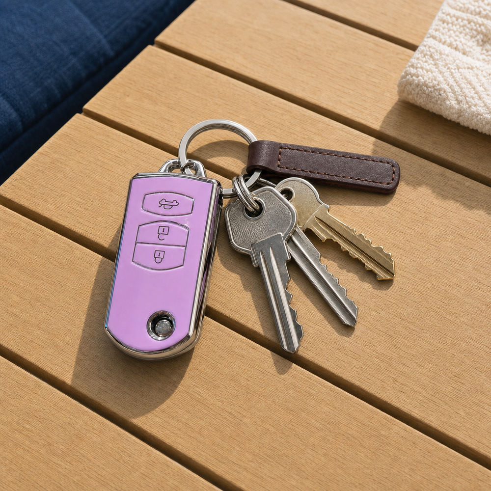 Mazda Type A key cover in a lifestyle setting