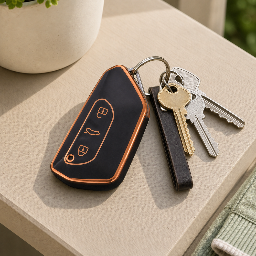Cupra Type C key cover in a lifestyle setting