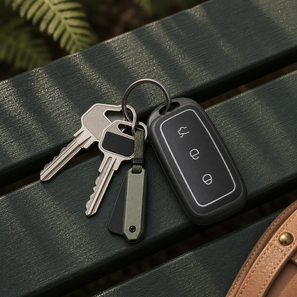 Geely Type A key cover in a lifestyle setting