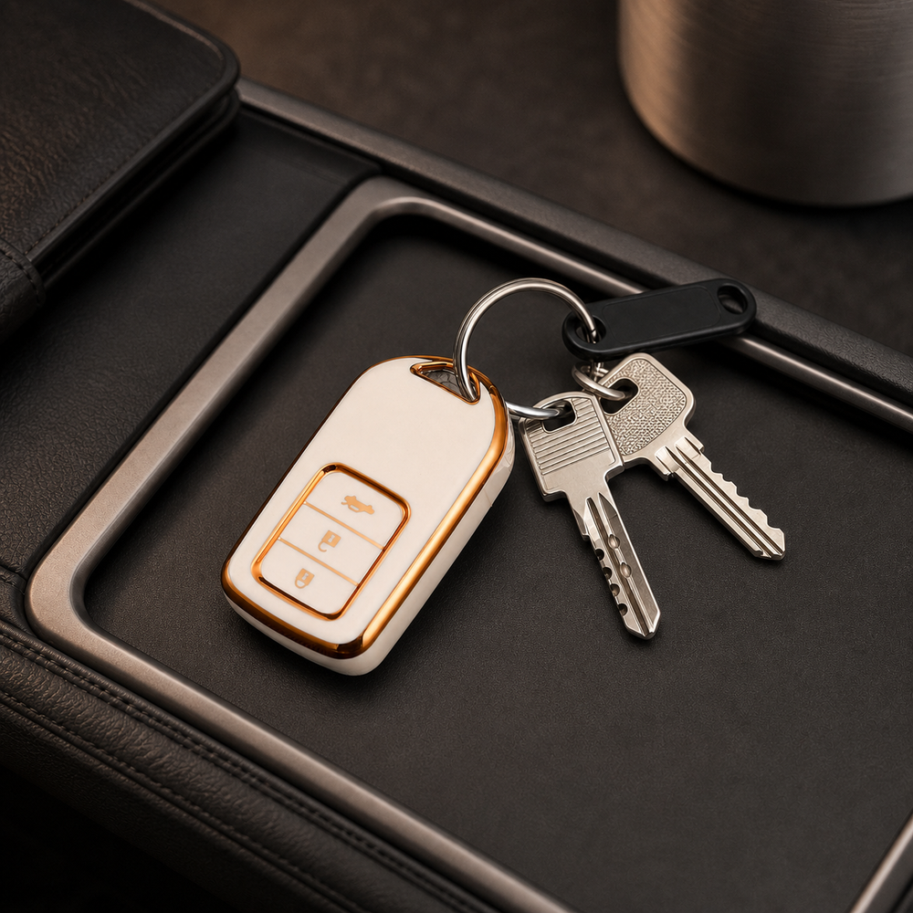 Honda Type E key cover in a lifestyle setting