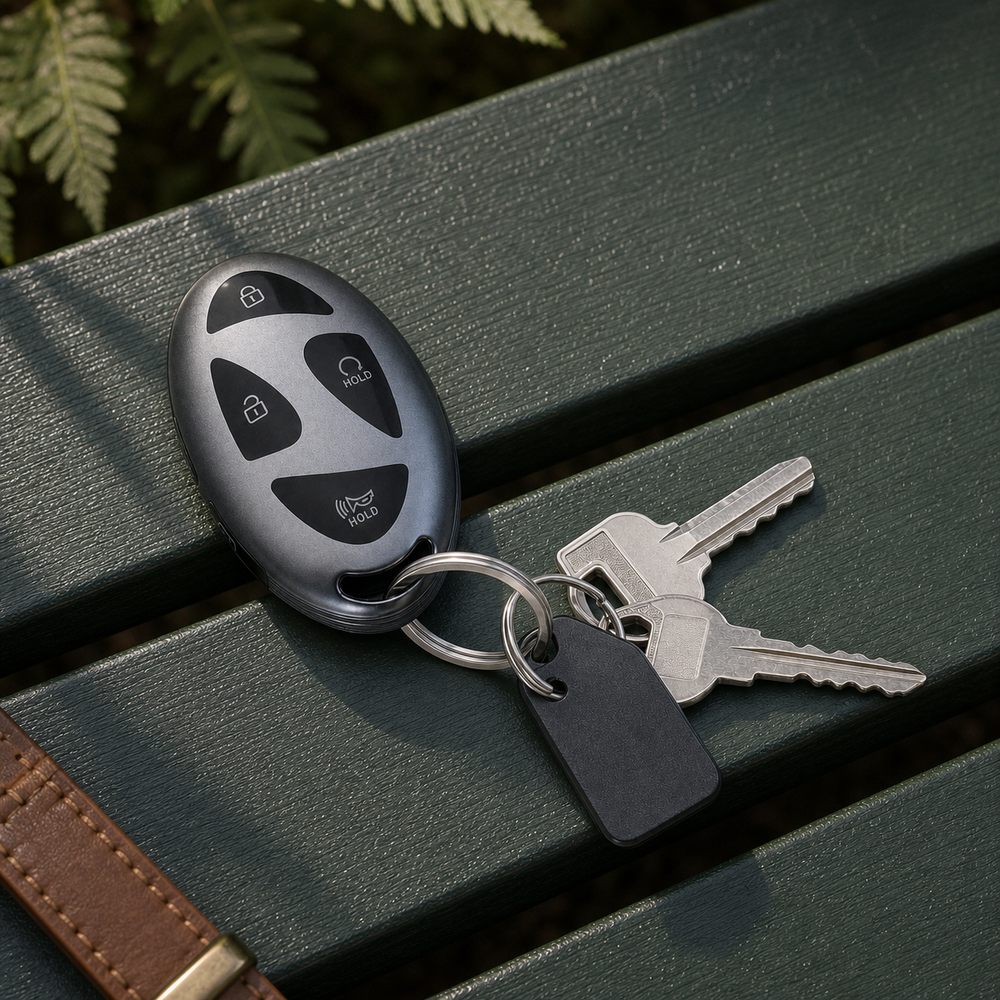 Hyundai Type K key cover in a lifestyle setting