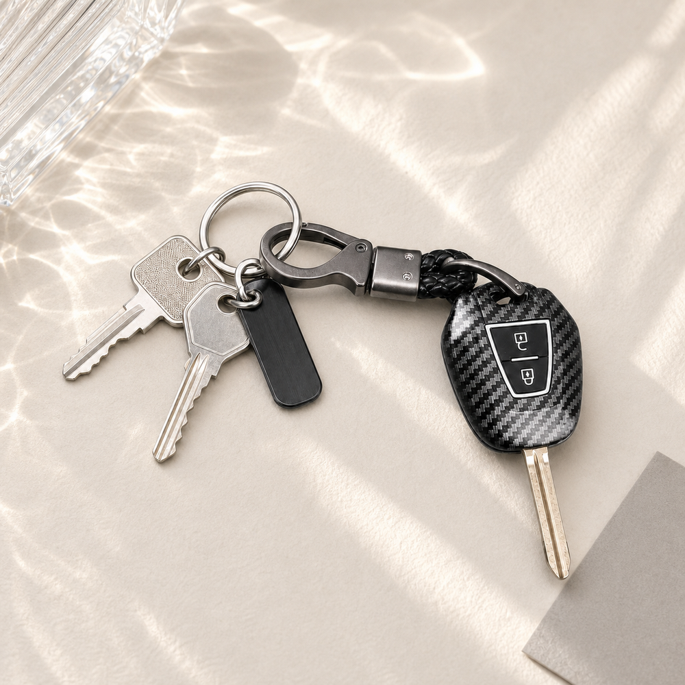 ISUZU Type A key cover in a lifestyle setting