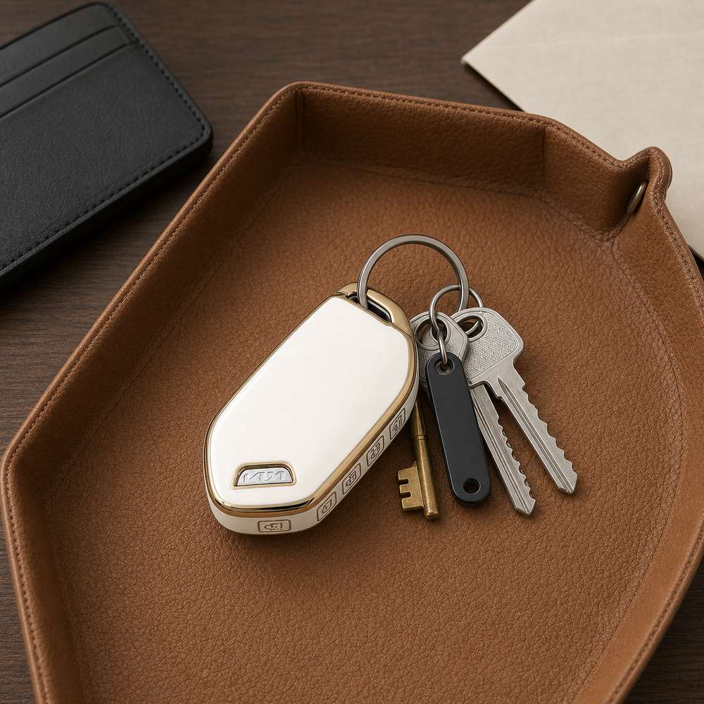 Kia Type H key cover in a lifestyle setting