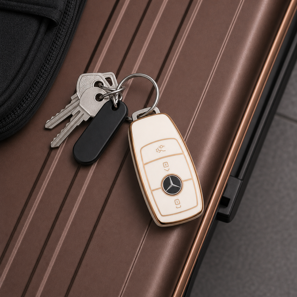 Mercedes-Benz Type B key cover in a lifestyle setting