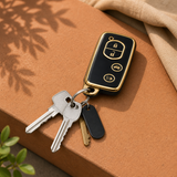 Toyota Type E key cover in a lifestyle setting