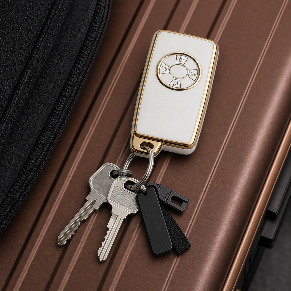 Toyota Type J key cover in a lifestyle setting