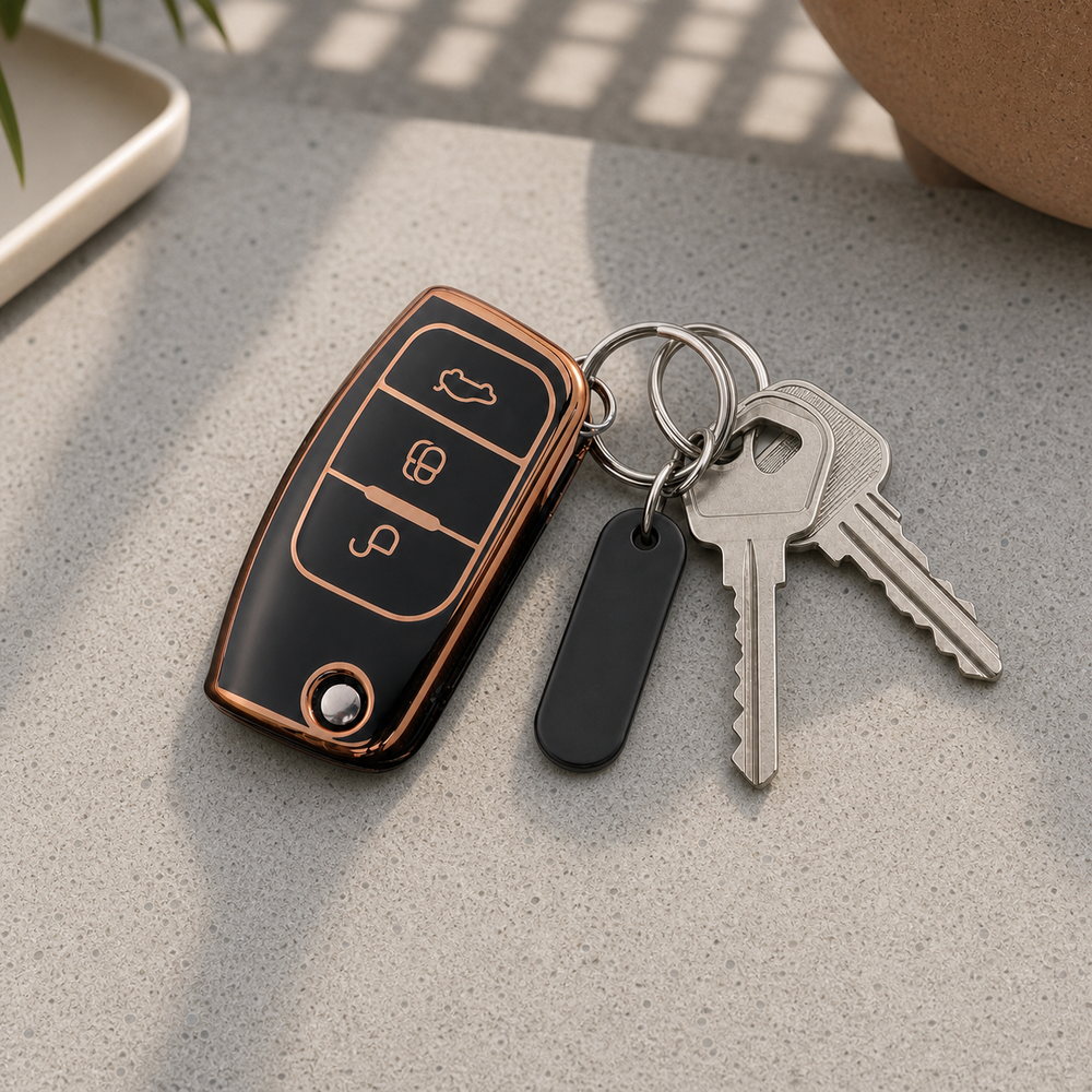 Ford Type A key cover in a lifestyle setting