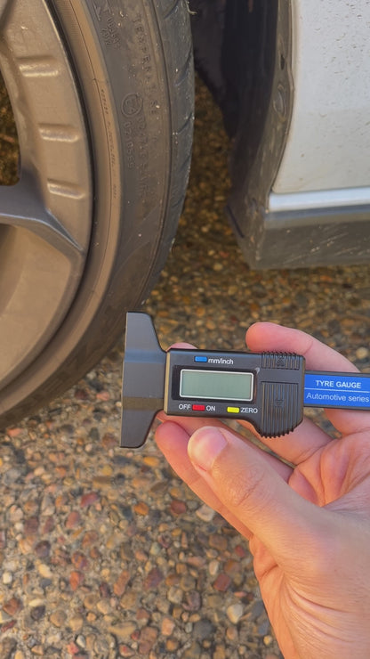 Digital Tyre Thread Depth Gauge for Cars and Motorbikes
