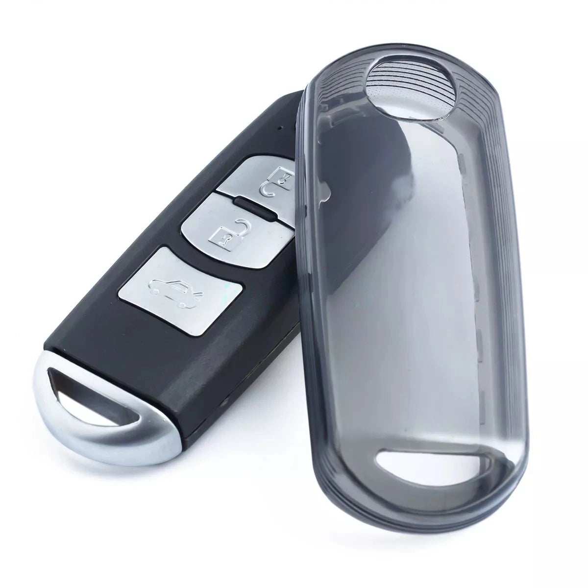 Mazda Key cover - Transparent | Mazda 2, 3, 6, CX-3, CX-5, CX-9 car key cover | Mazda Accessories - Keysleeves