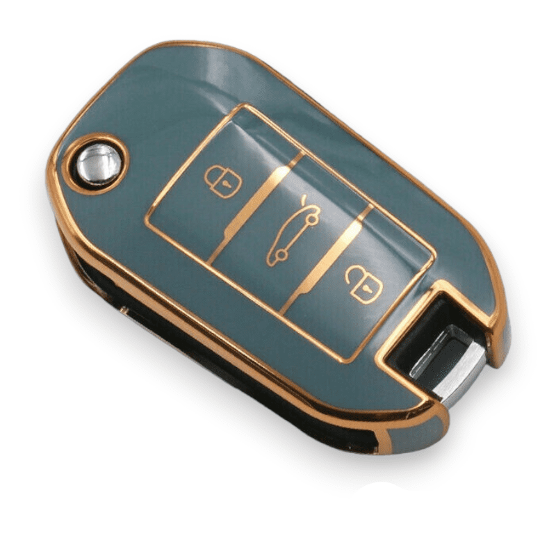 Peugeot Key Cover - Flip Key | 208, 308, 508, 2008, 3008 | Peugeot Key fob cover blue