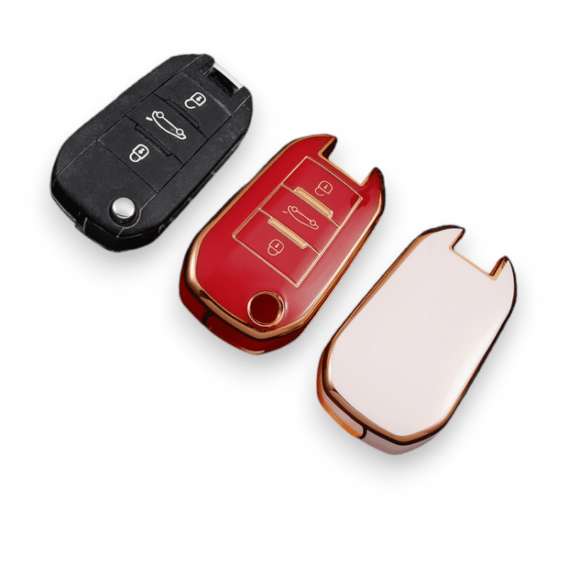 Peugeot Key Cover - Flip Key | 208, 308, 508, 2008, 3008 | Peugeot Key fob cover with key fitment