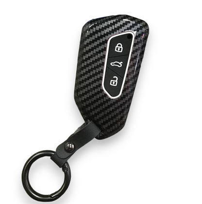 Volkswagen/Skoda/Cupra car key cover - carbon fibre design | Key fob cover for VW Golf, Passat, Polo, Tiguan, Touareg.