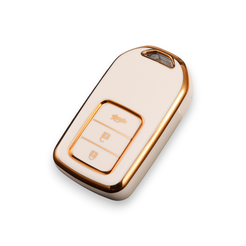 Honda Key Cover - Gold Trim | Civic, Accord, CR-V, HR-V car key cover