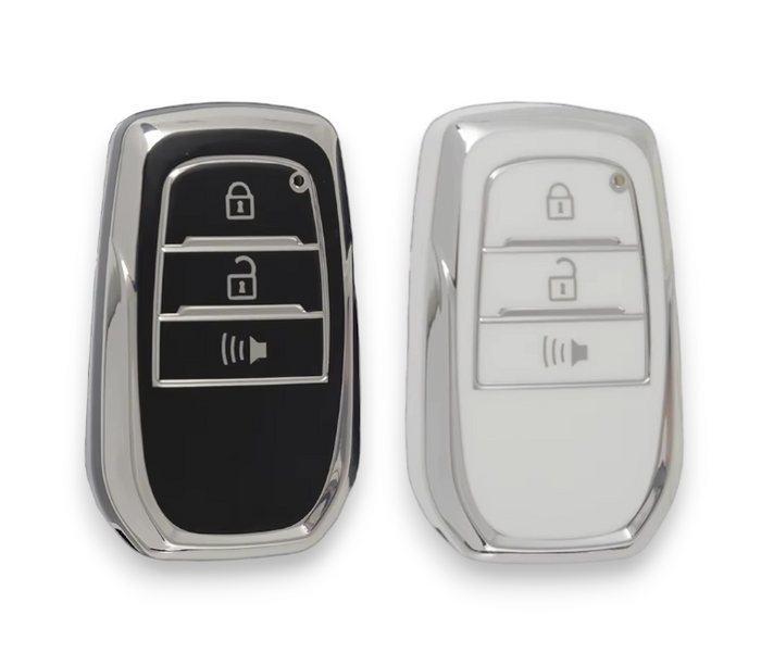 Toyota key cover - 3 button (Alarm)| Hilux, Fortuner key fob cover | Toyota Accessories
