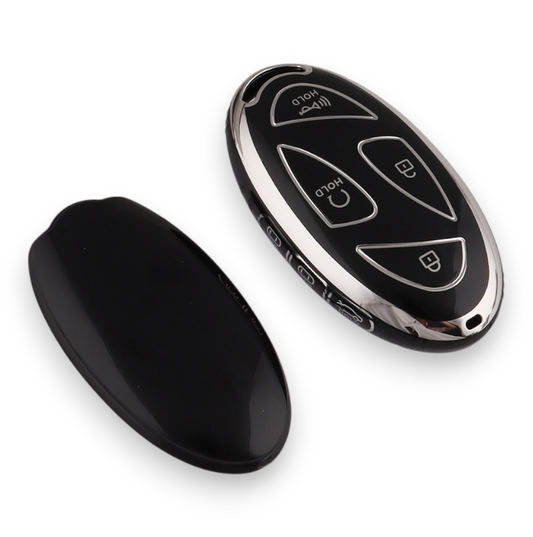 Hyundai key cover - silver trim| Kona, i30, Ioniq Car key accessories | key fob cover