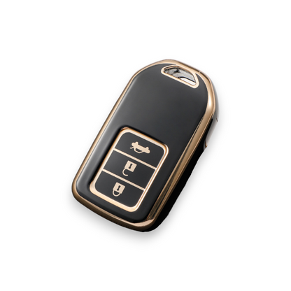 Honda Key Cover - Gold Trim | Civic, Accord, CR-V, HR-V car key cover