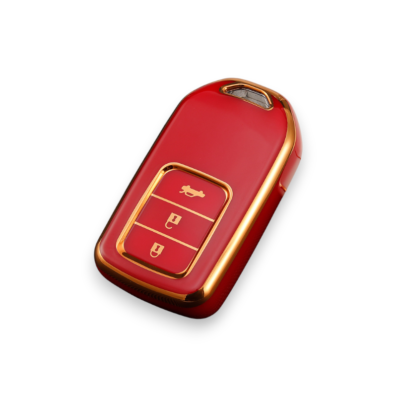 Honda Key Cover - Gold Trim | Civic, Accord, CR-V, HR-V car key cover