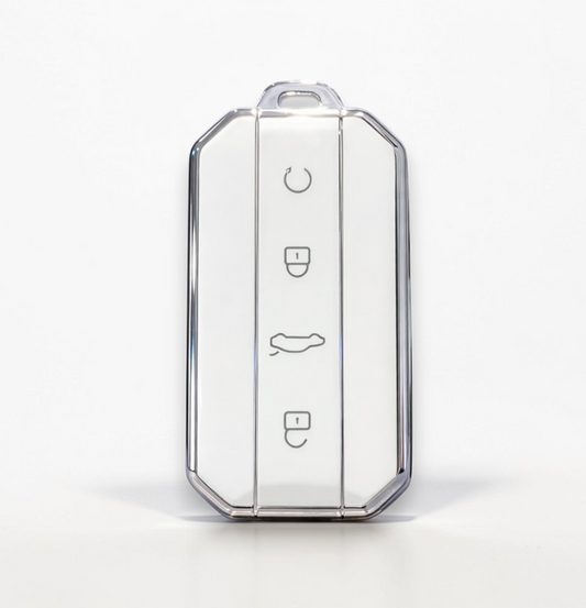 Jaecoo Key Cover | Silver Trim |   Jaecoo J5, J7 J8, Omoda key fob cover