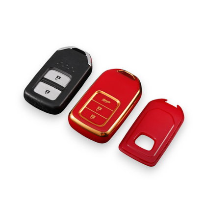 Honda Key Cover - Gold Trim | Civic, Accord, CR-V, HR-V car key cover