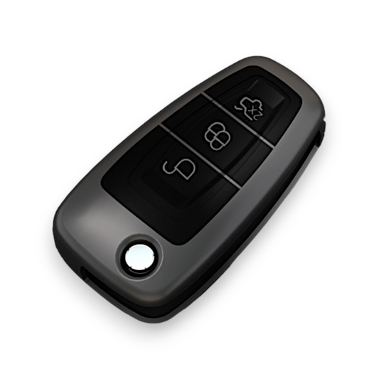 Ford and mazda key cover - Metallic | Focus, BT-50, Fiesta, Ranger, Mondeo flip key case keychain