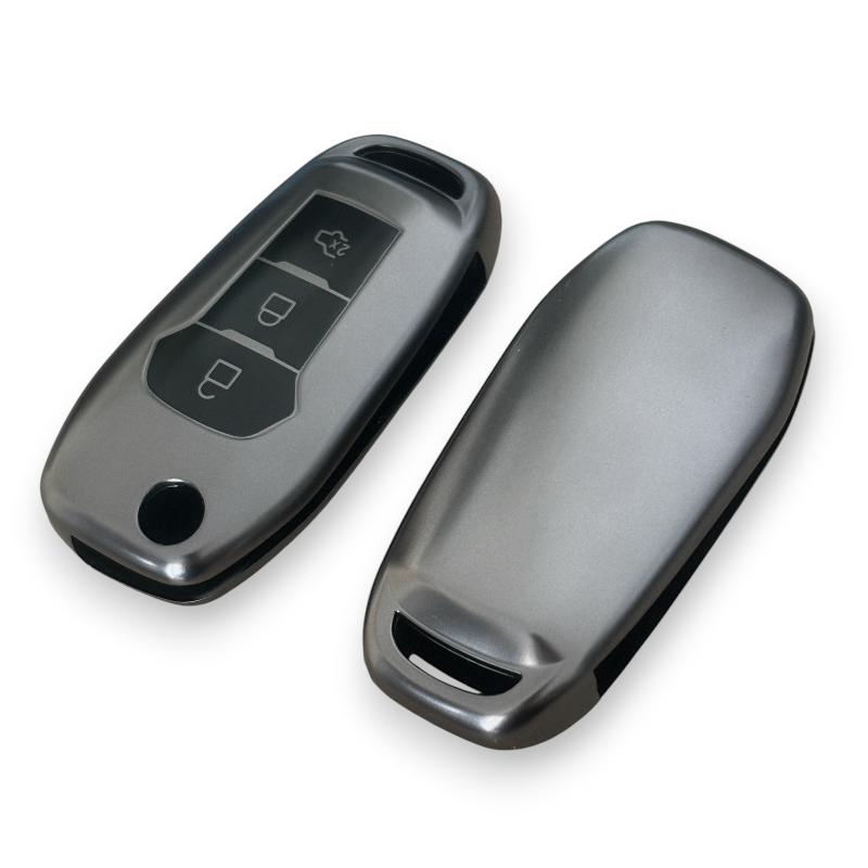 Ford car key cover - 3 button Flip key | Metallic design | Fiesta, Mondeo, Ranger, Everest, Escape