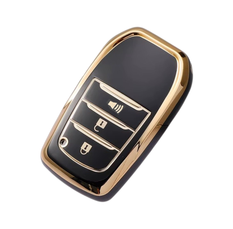 Toyota key cover - 3 button (Alarm)| Hilux, Fortuner key fob cover | Toyota Accessories