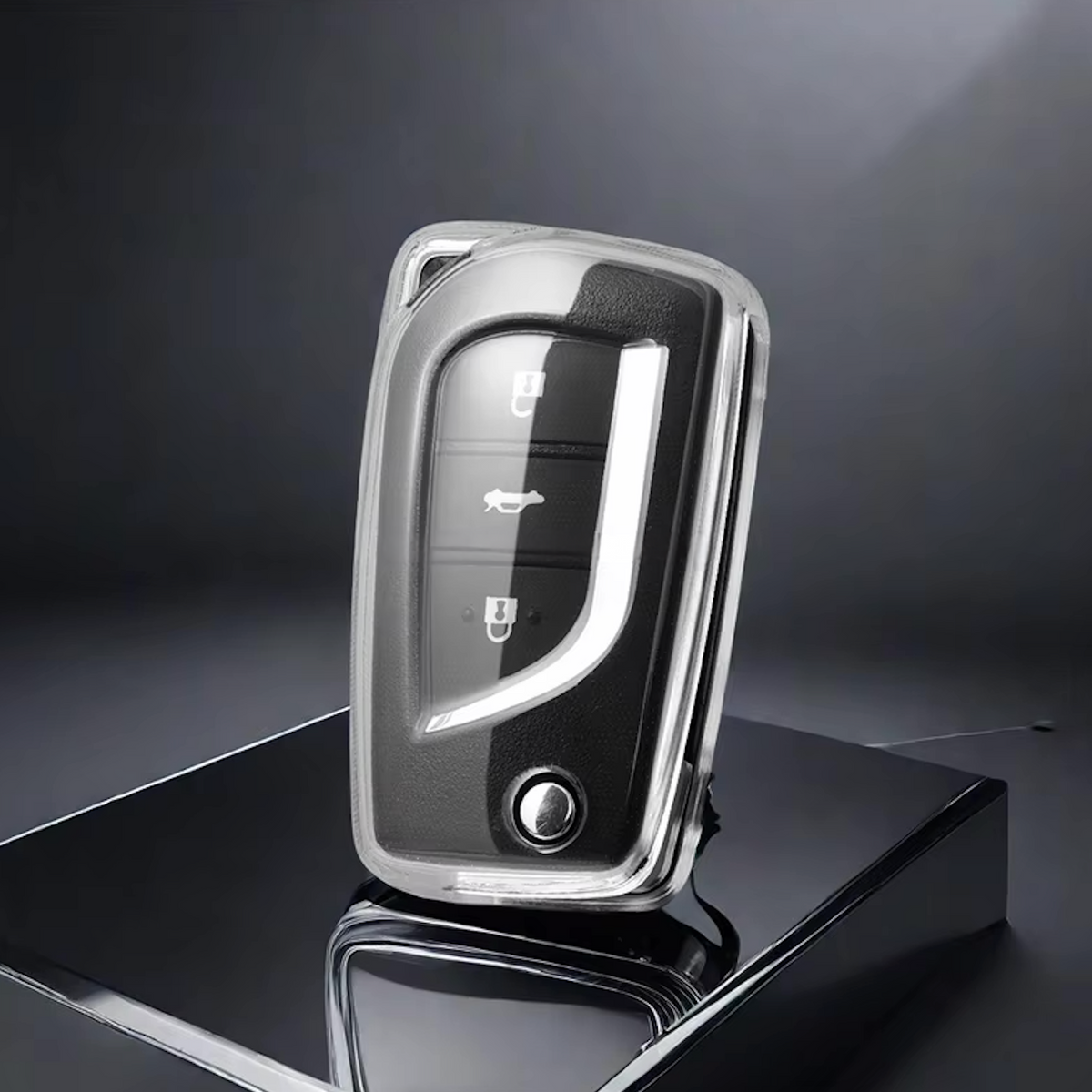 Toyota Key Cover - 2, 3 or 4 button Transparent | Corolla, Camry, Hilux, RAV4 Key fob cover. | Toyota Accessories