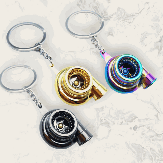 Turbo Keychain accessory | Metal alloy in 3 colours | Keysleeves car accessories