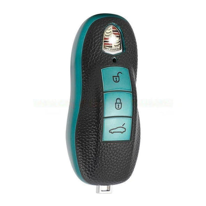 Porsche key fob cover green | Leather Design - 911, Cayenne, Macan, Panamera | porsche accessories - Keysleeves