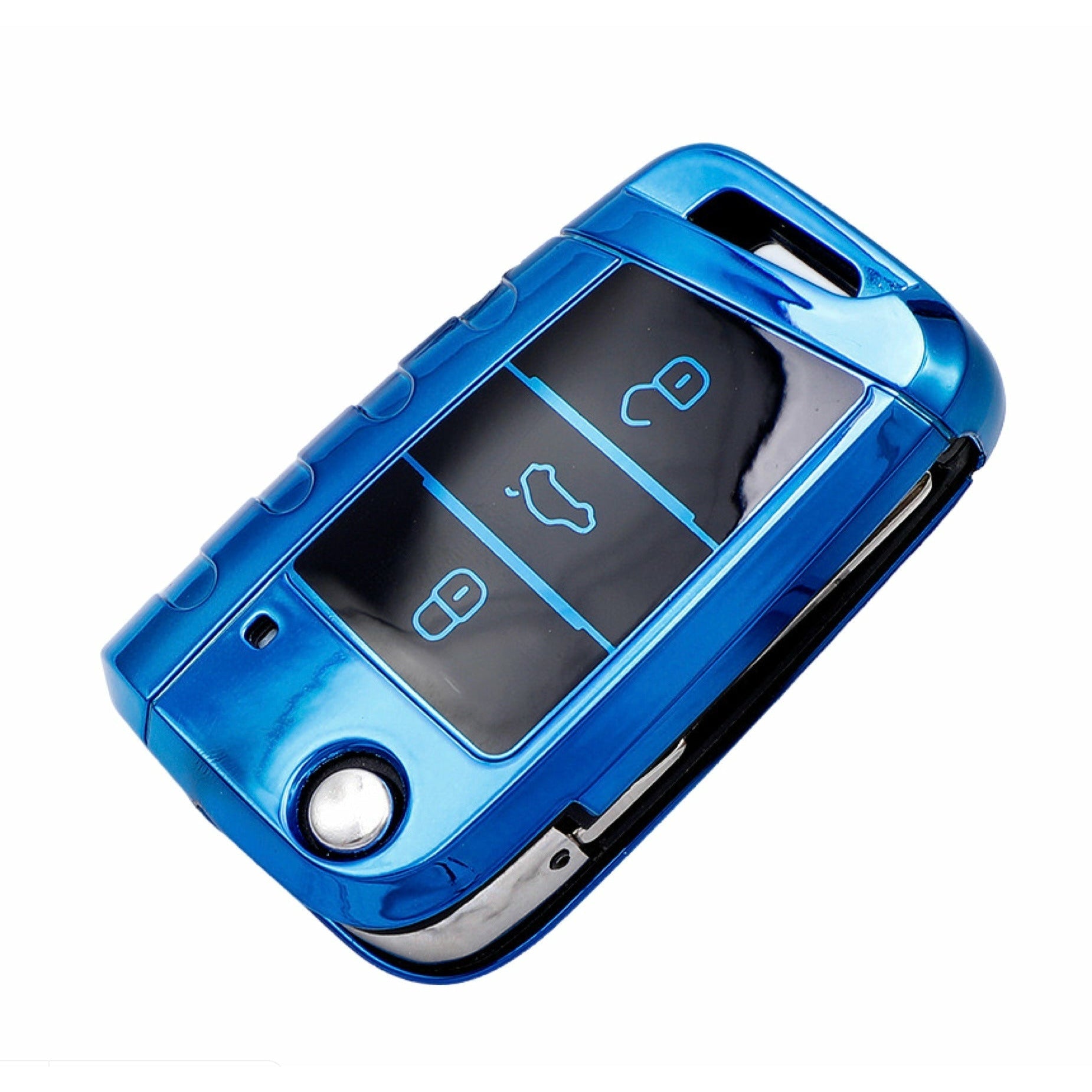 Volkswagen car key cover blue | Key fob cover for VW Golf, Passat, Polo, Tiguan, Touareg.| volkswagen accessories - Keysleeves