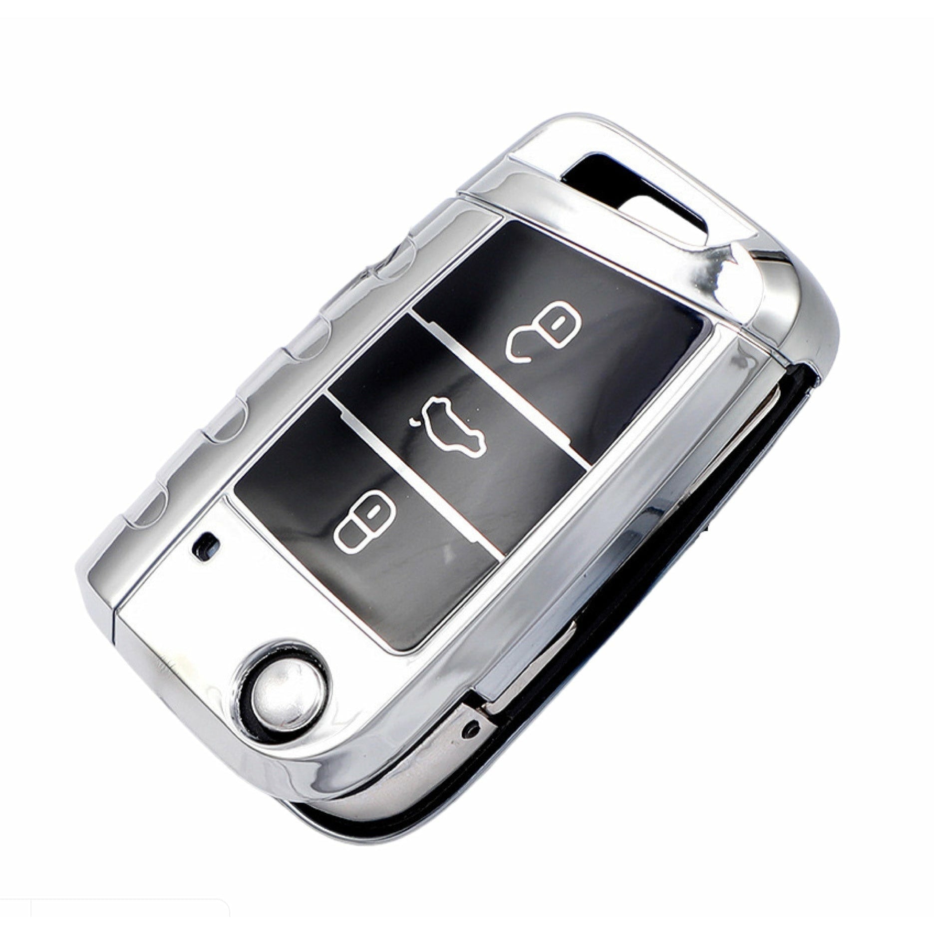 Volkswagen car key cover silver | Key fob cover for VW Golf, Passat, Polo, Tiguan, Touareg.| volkswagen accessories - Keysleeves