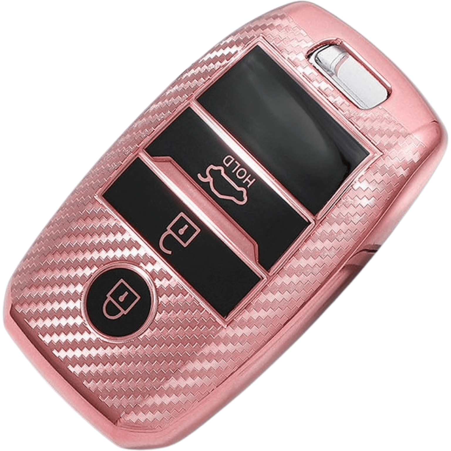 Kia Key Cover pink | Cerato, Rio, Sportage, Sorento, Optima - Carbon Fibre Design | Kia Accessories - Keysleeves