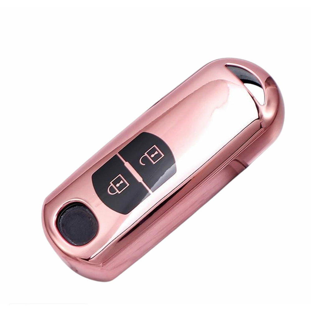 Mazda Key cover pink | Mazda 2, 3, 6, CX-3, CX-5 (2-button) car key cover | Mazda Accessories - Keysleeves