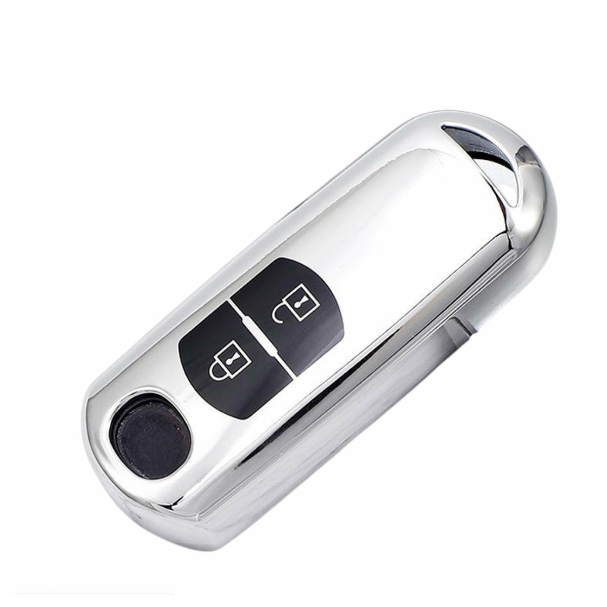 Mazda Key cover silver | Mazda 2, 3, 6, CX-3, CX-5 (2-button) car key cover | Mazda Accessories - Keysleeves