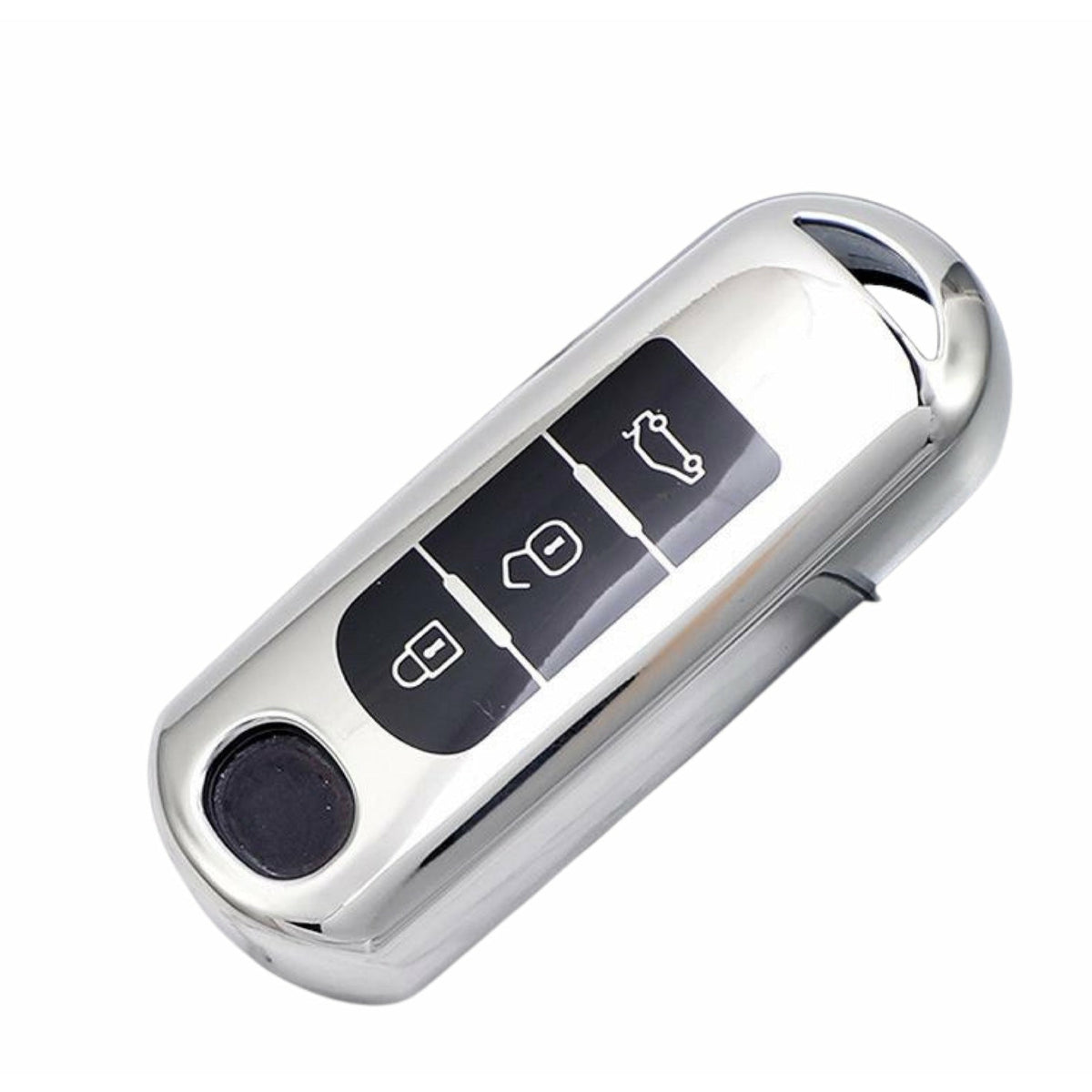 Mazda Key cover silver | Mazda 2, 3, 6, CX-3, CX-5 (3-button) car key cover | Mazda Accessories - Keysleeves