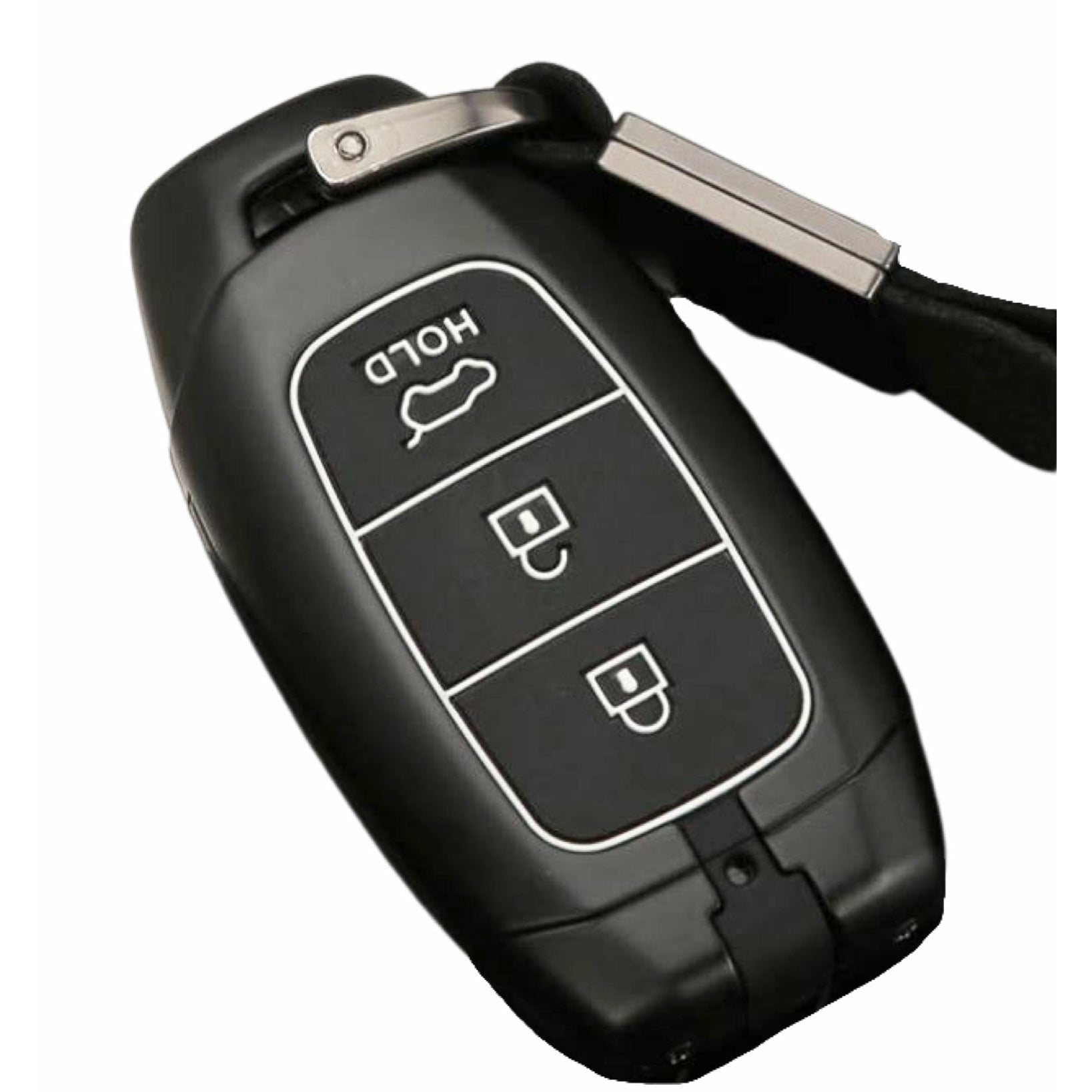 Hyundai key cover matte black metal | i30, tucson, kona | Keysleeves car accessories