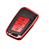 Volkswagen car key cover red | Key fob cover for VW Golf, Passat, Arteon | Volkswagen Accessories - Keysleeves