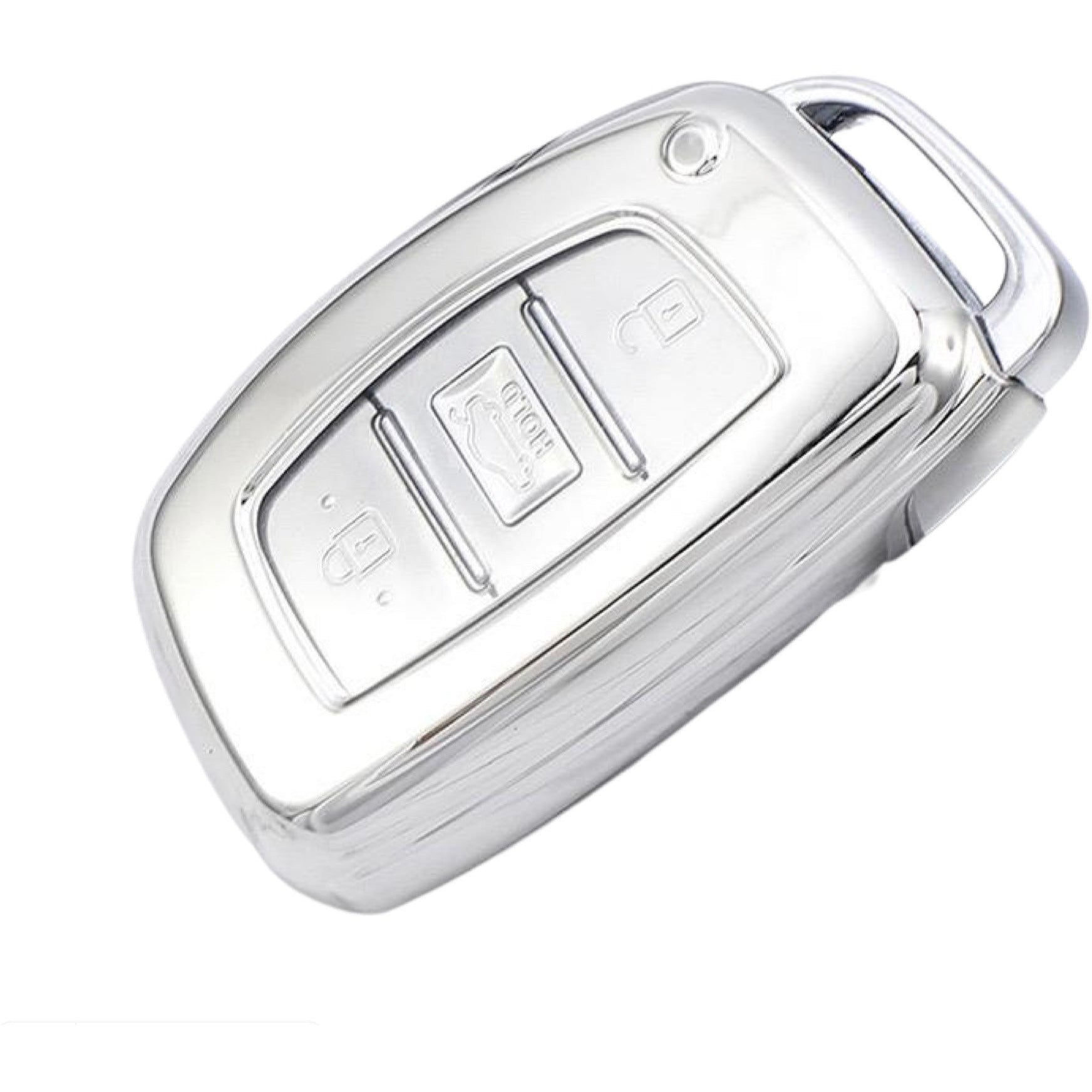 Hyundai key cover silver | 2014-18| iX35, Ioniq, Tucson, Elantra, i30 | key fob cover | Hyundai Accessories - Keysleeves