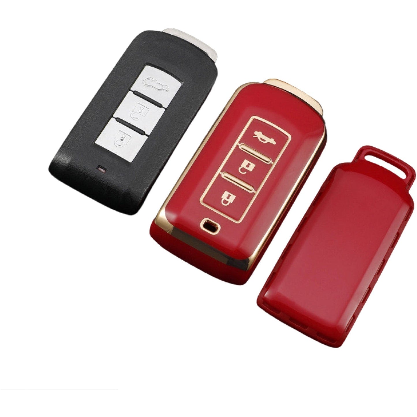 Mitsubishi key cover | Outlander, ASX, Lancer | key fob cover Mitsubishi Accessories - Keysleeves