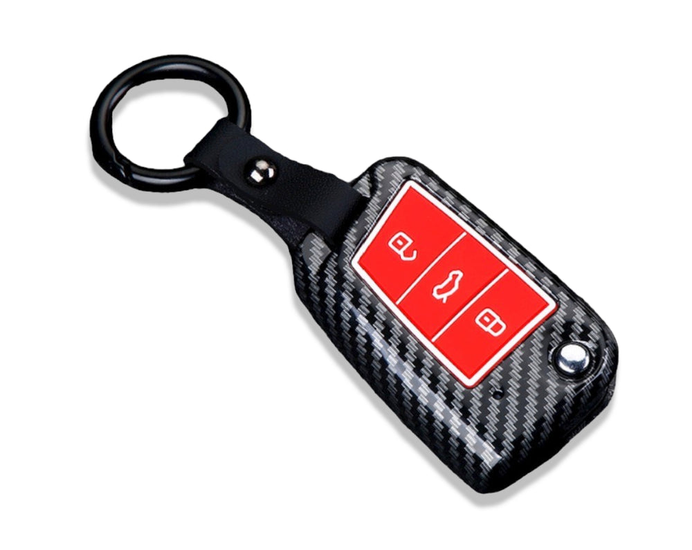 Volkswagen car key cover | Key fob cover for VW Golf, Passat, Polo, Tiguan, Touareg. Carbon Fibre Design | Volkswagen Accessories - Keysleeves 