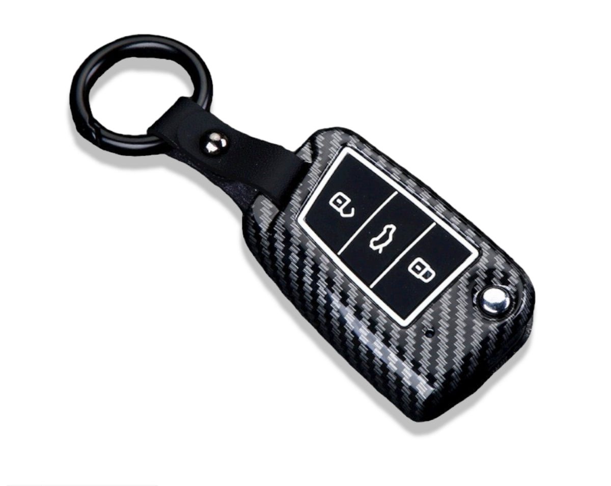 Volkswagen car key cover | Key fob cover for VW Golf, Passat, Polo, Tiguan, Touareg. Carbon Fibre Design | Volkswagen Accessories - Keysleeves 