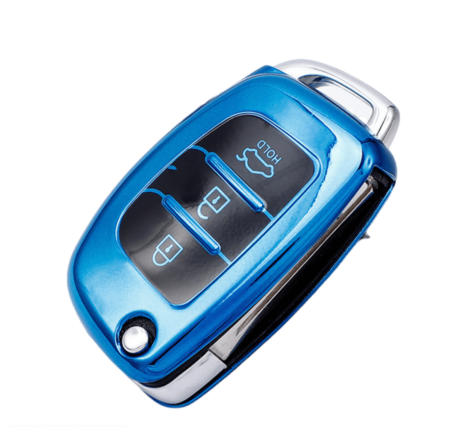 Hyundai key cover blue | i20, accent, i40, iX35, Santa Fe, Tucson key fob cover | Hyundai Accessories - Keysleeves